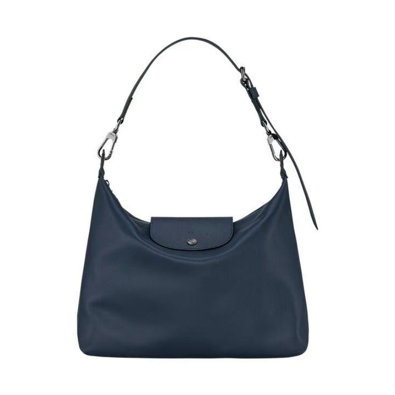 Dragon Inlaid Large Capacity Totes Commuter Soft Leather Handbags