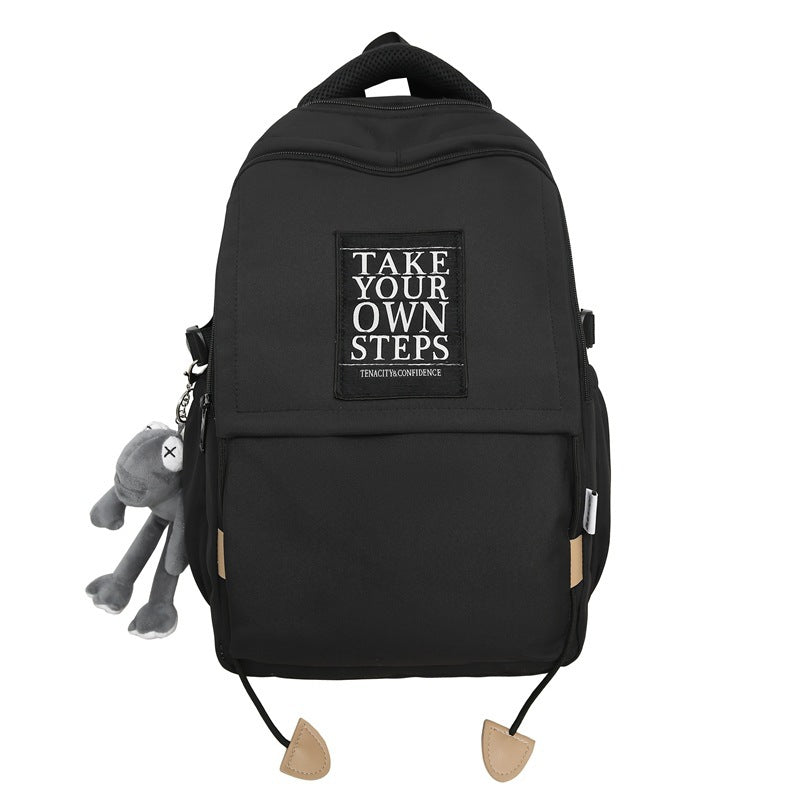 Men's Trendy Cool Large Capacity High Simple College Leisure Backpack