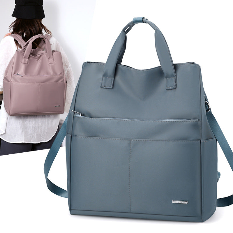 Large Capacity Nylon Canvas Class Commuter Computer Women's Backpack