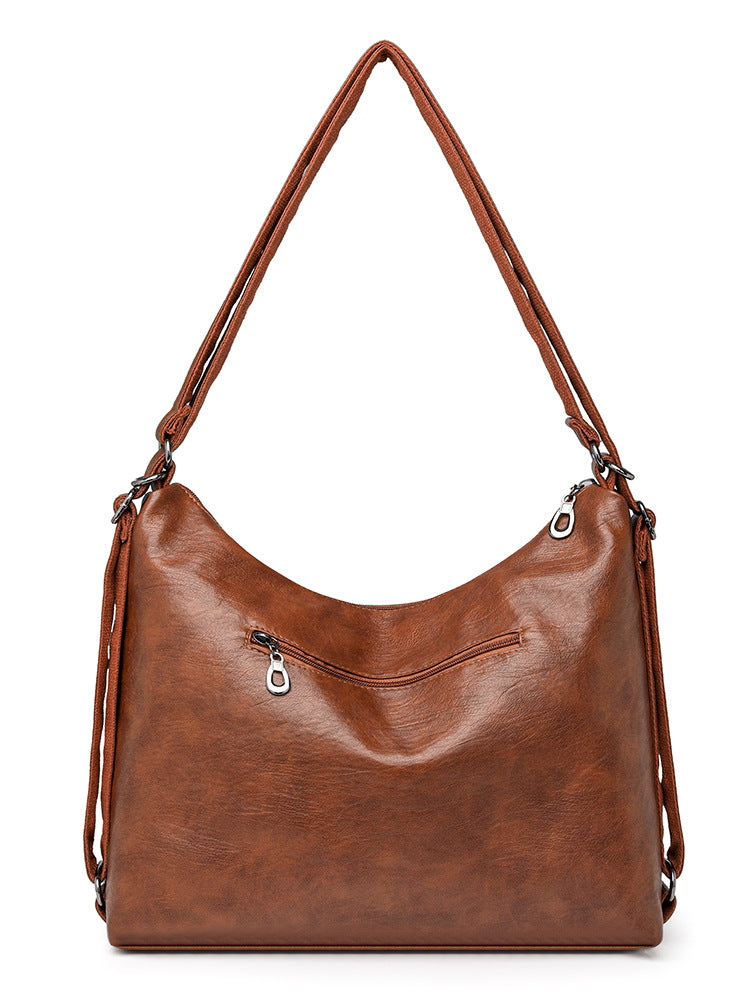 Women's Large Capacity Retro Soft Leather Fashion Shoulder Bags