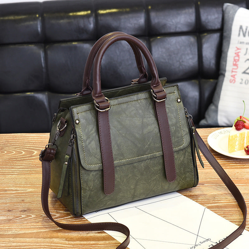 Korean Style Retro Large Capacity Fashionable Women's Shoulder Bag