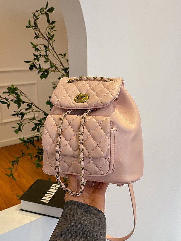 Women's Diamond Embroidery Thread Versatile Chain Fashion Backpacks
