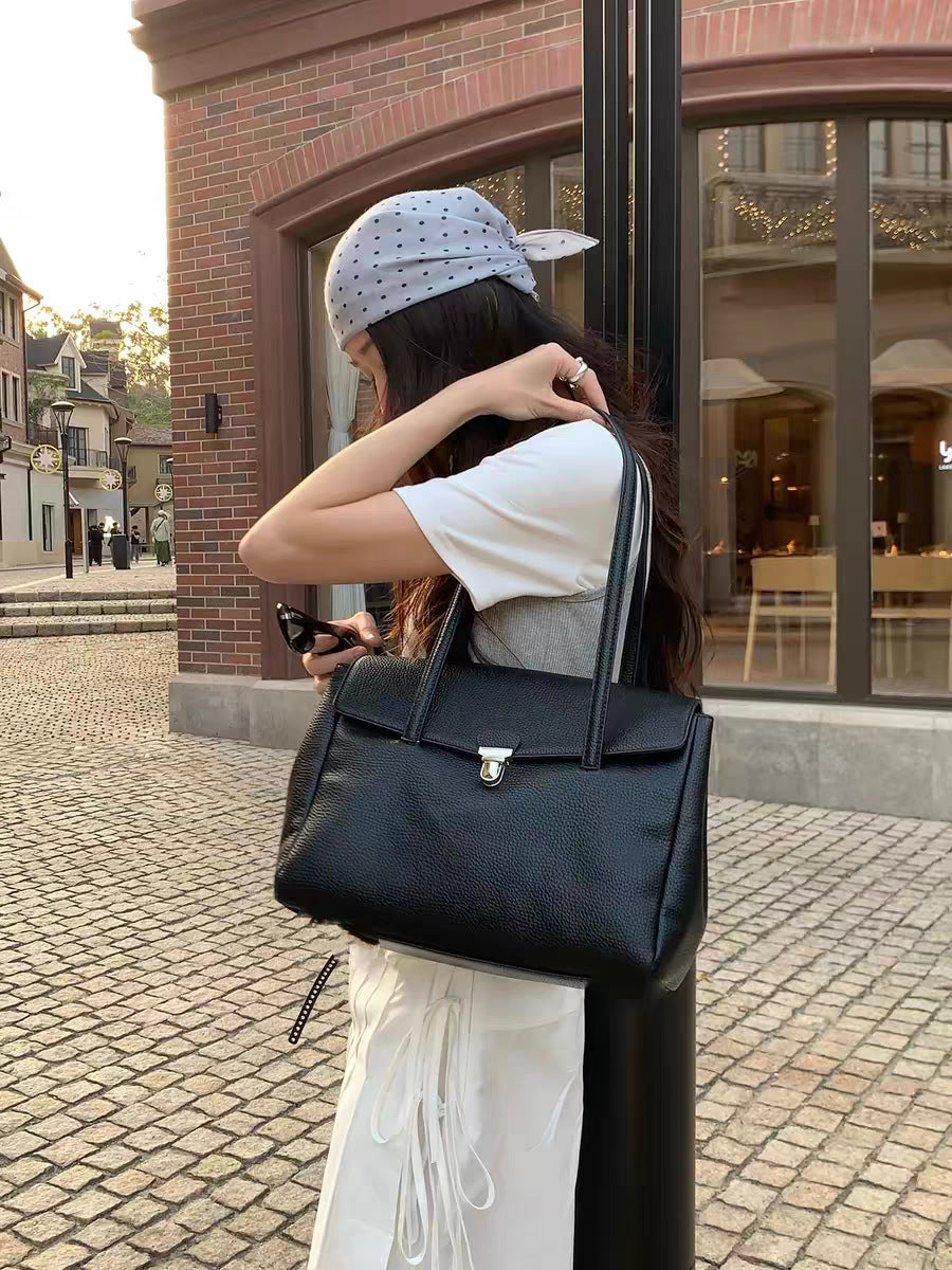 Women's Korean Style Flip Temperament Commute Underarm Women's Shoulder Bag