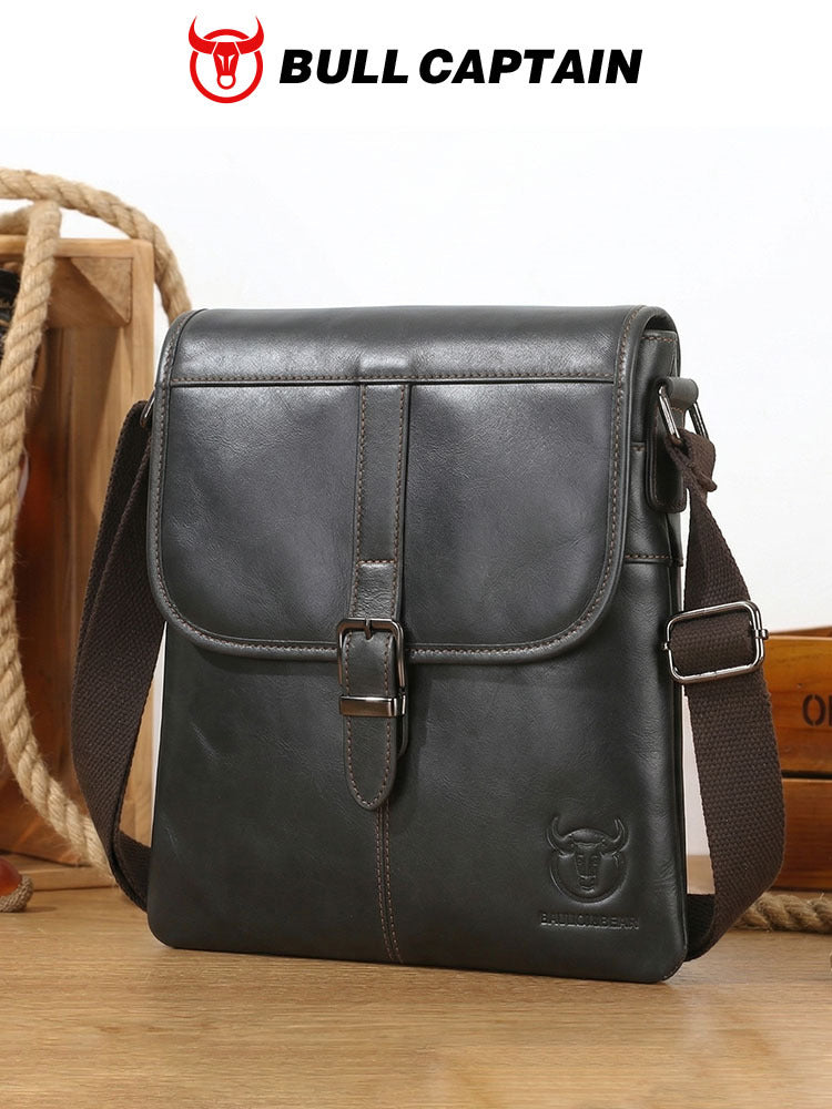 Men's Leather Soft First Layer Cowhide Trendy Men's Messenger Bag