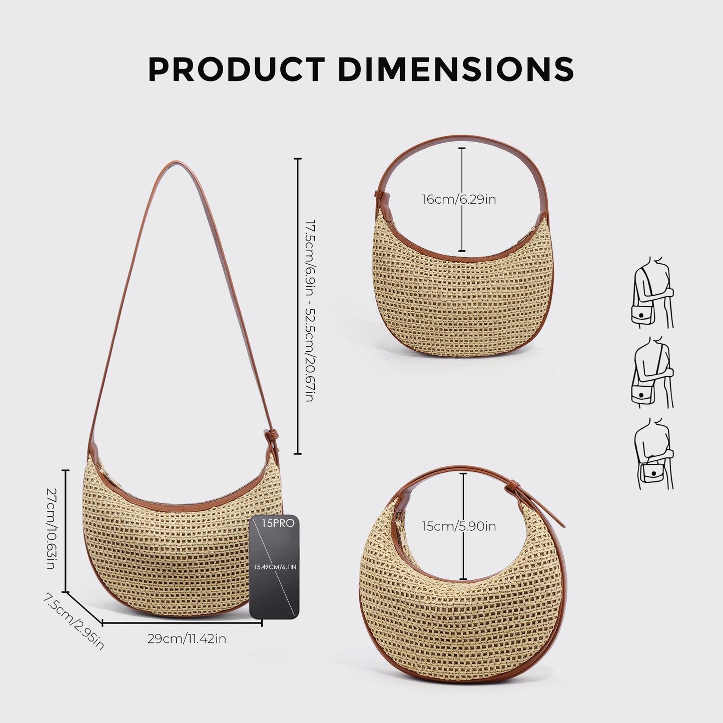 Women's Summer Moon Underarm Niche Lightweight Bags