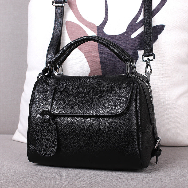 Layer Cowhide Soft Leather Pillow Fashionable Bags