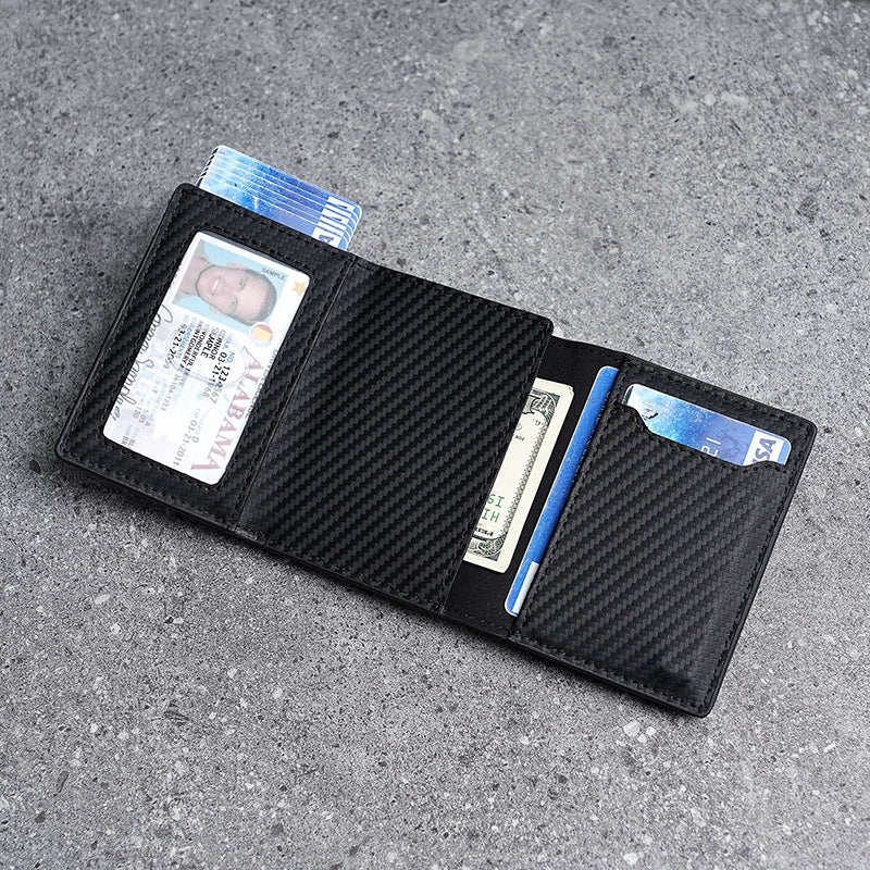Automatic Pop-up Carbon Fiber Pattern Locator Clamp Aluminum Alloy Bankcards Card Pack Card Sleeve