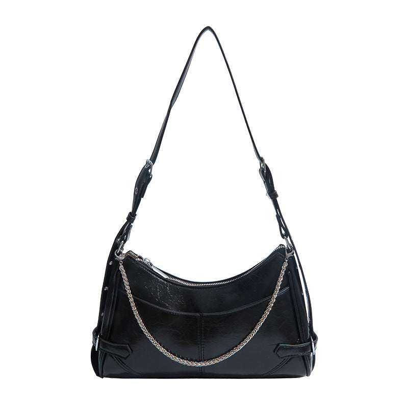 Women's Fashion Trendy Versatile Chain Large Capacity Underarm Bag