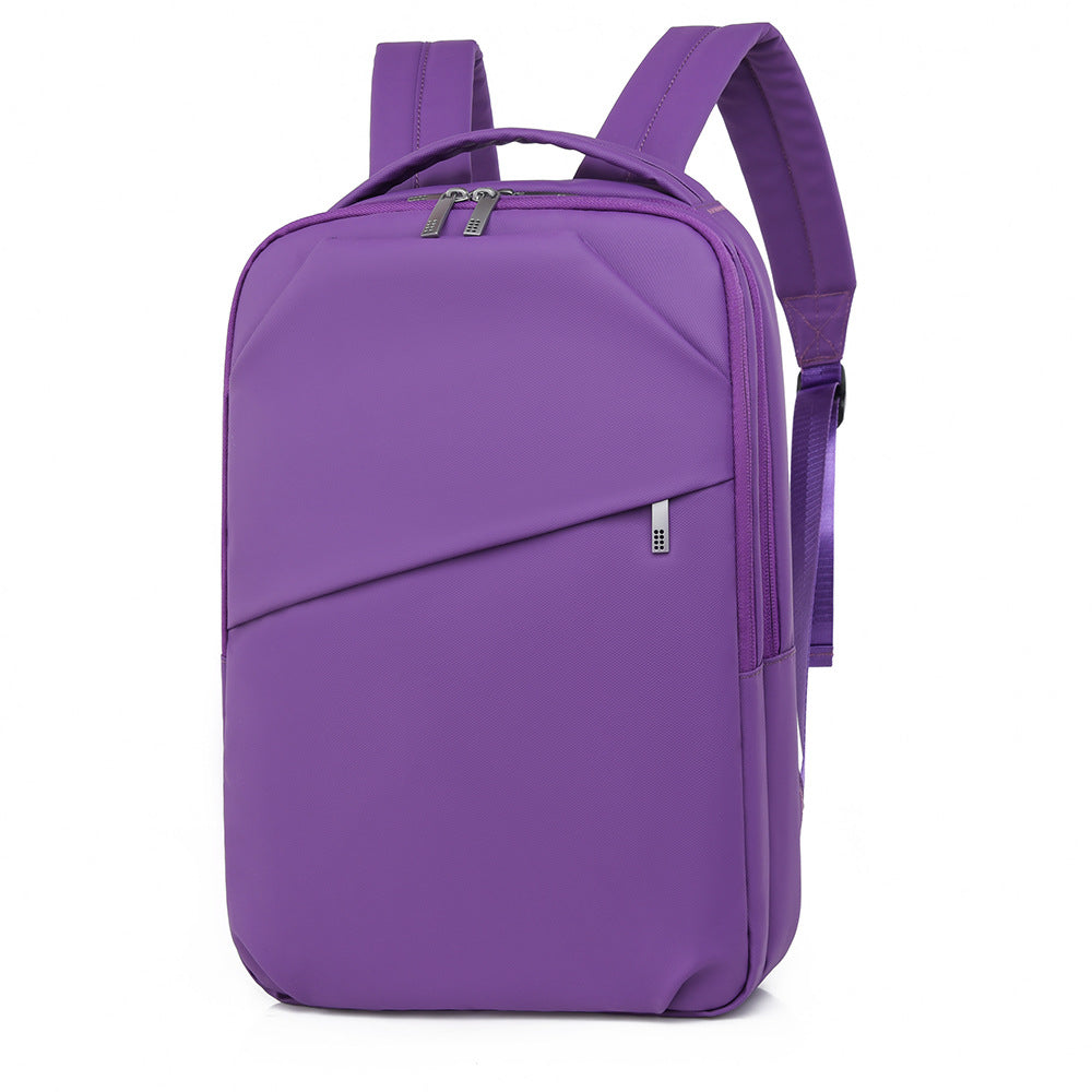 Women's Waterproof Derm Solid Color Commuter Business Backpack