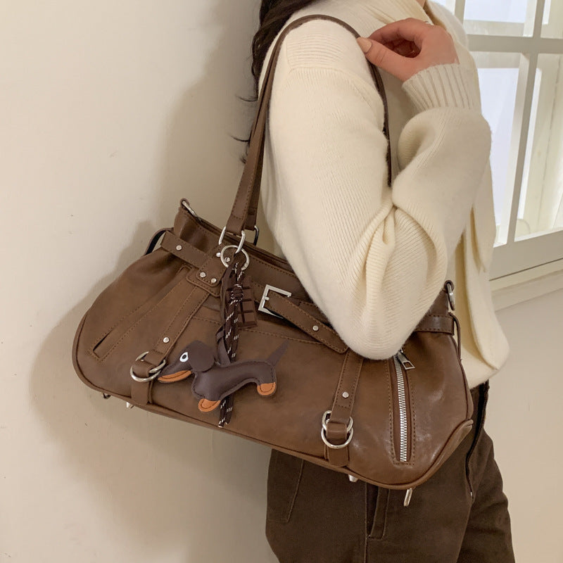 Women's Retro Trendy Cool Fashion Commuter Underarm Bag