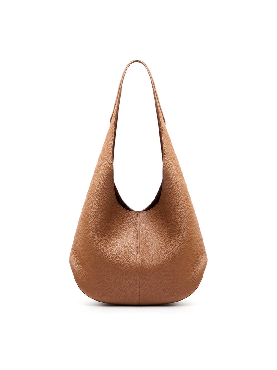 Women's Underarm Versatile Style First Layer Cowhide Commuter High-grade Tote Bag