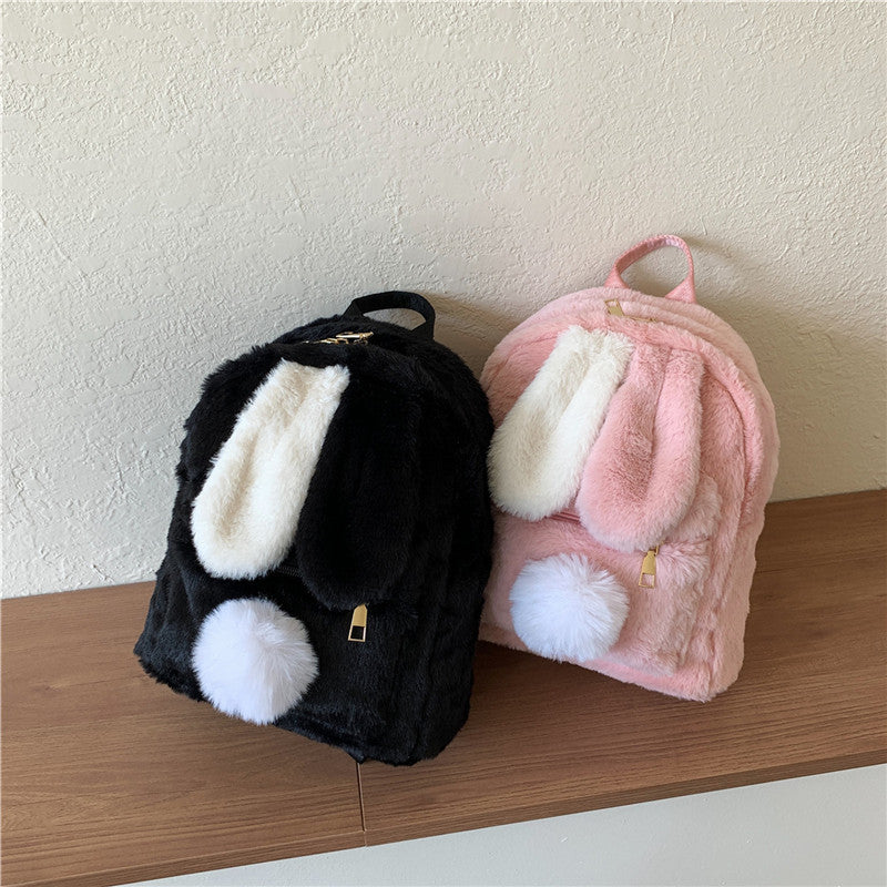 Cute Rabbit Ears Korean Large Capacity Women's Backpack