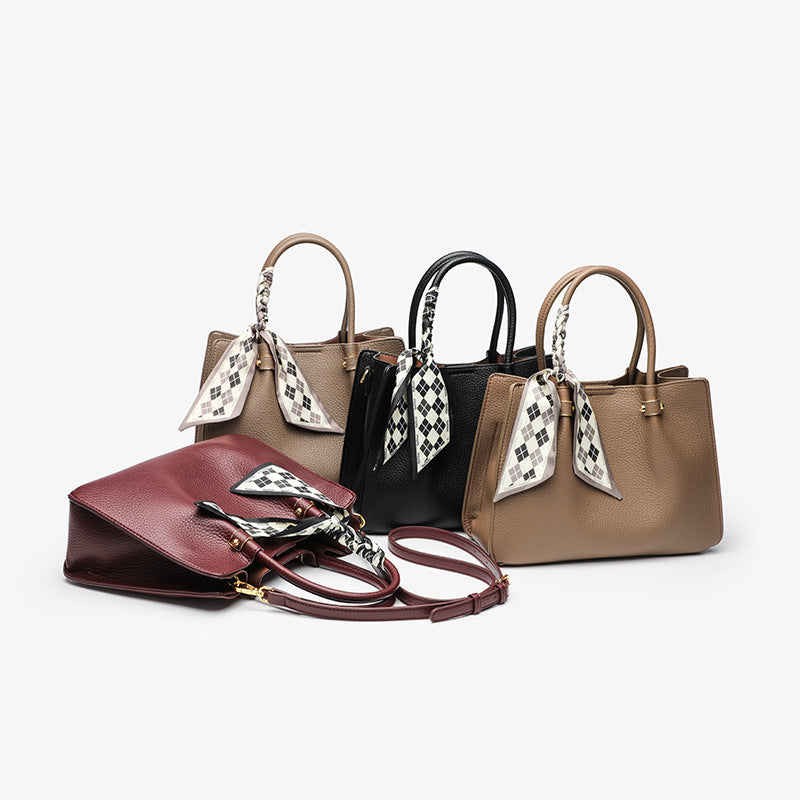 Women's Korean Style Retro Vegetable Basket Commuter Temperament Wild High Bucket Bags
