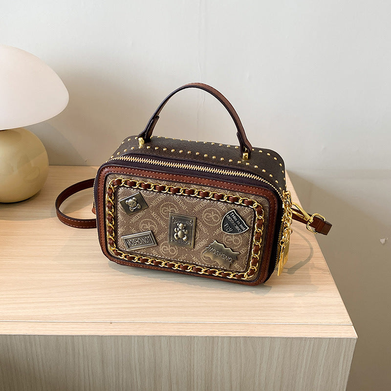 Women's Light Luxury Style Fashion Diamond Quilted Handbags