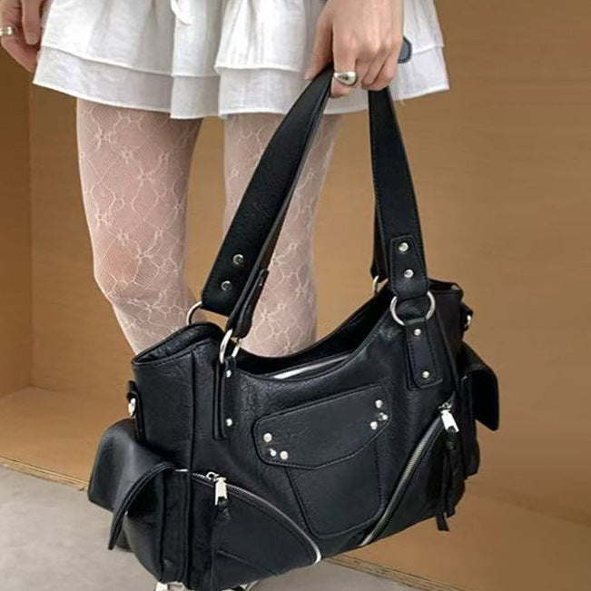 Women's Niche Stitching Large Capacity Totes Fashion Bags