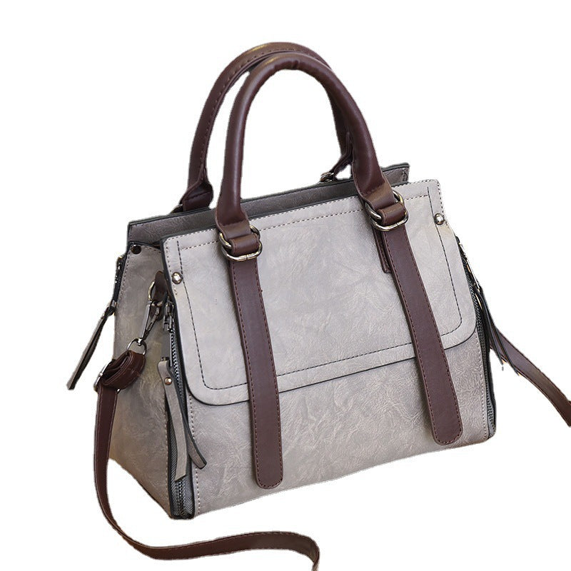Korean Style Retro Large Capacity Fashionable Women's Shoulder Bag