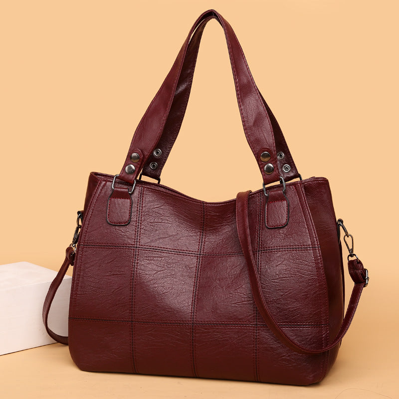 Large Capacity Retro Soft Leather Fashion Shoulder Bags