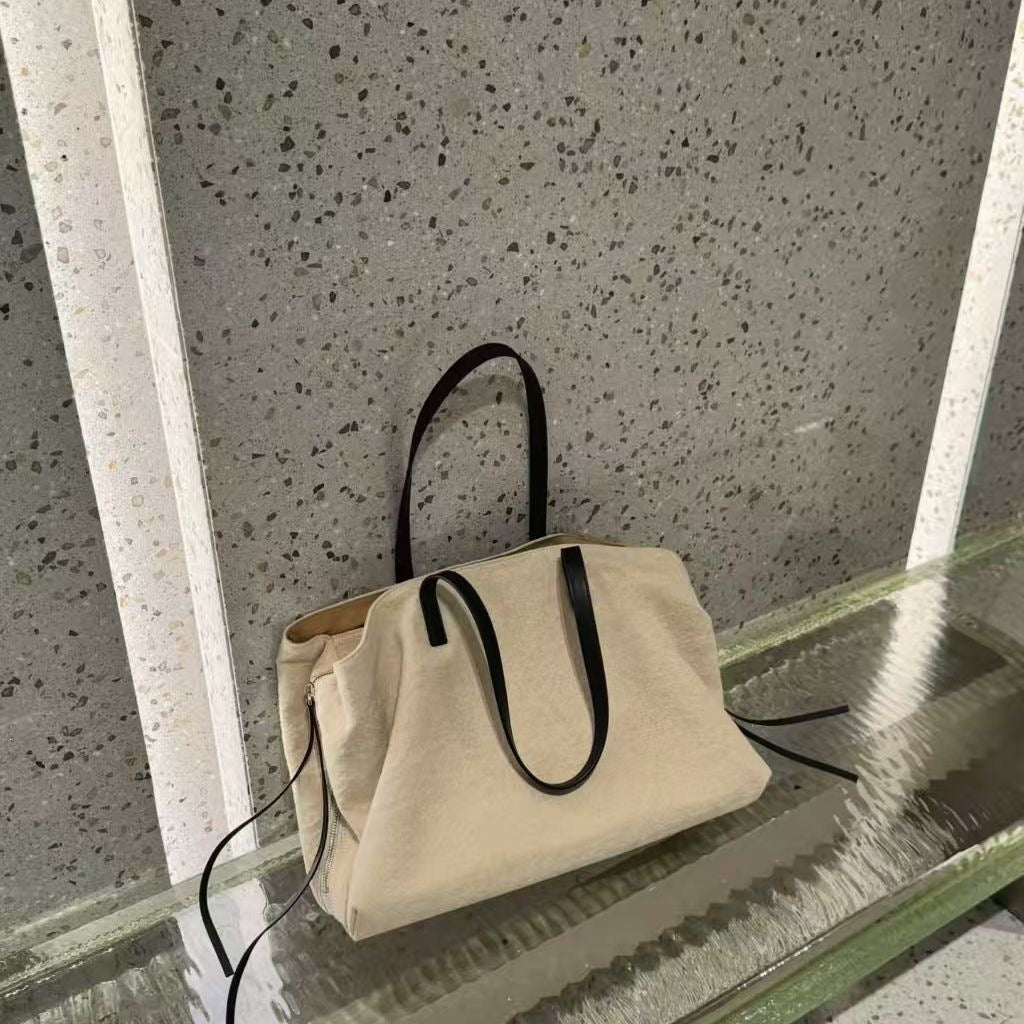 Niche Contrast Color Lightweight Large Capacity Women's Shoulder Bag
