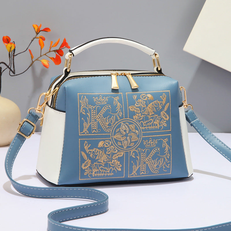 Women's Capacity Texture Fashionable Large Simple Liquid Bags