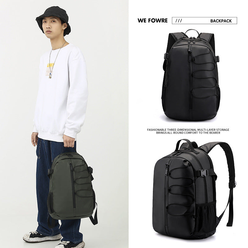 Men's Large Capacity Fashion Simple Business Computer College Leisure Backpack
