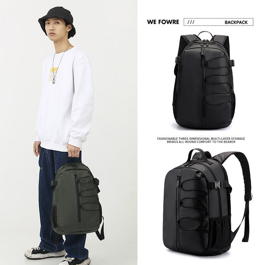 Men's Large Capacity Fashion Simple Business Computer College Leisure Backpack