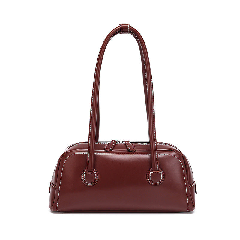 Women's Fashion Soft Surface Zipper Underarm High Women's Handbag