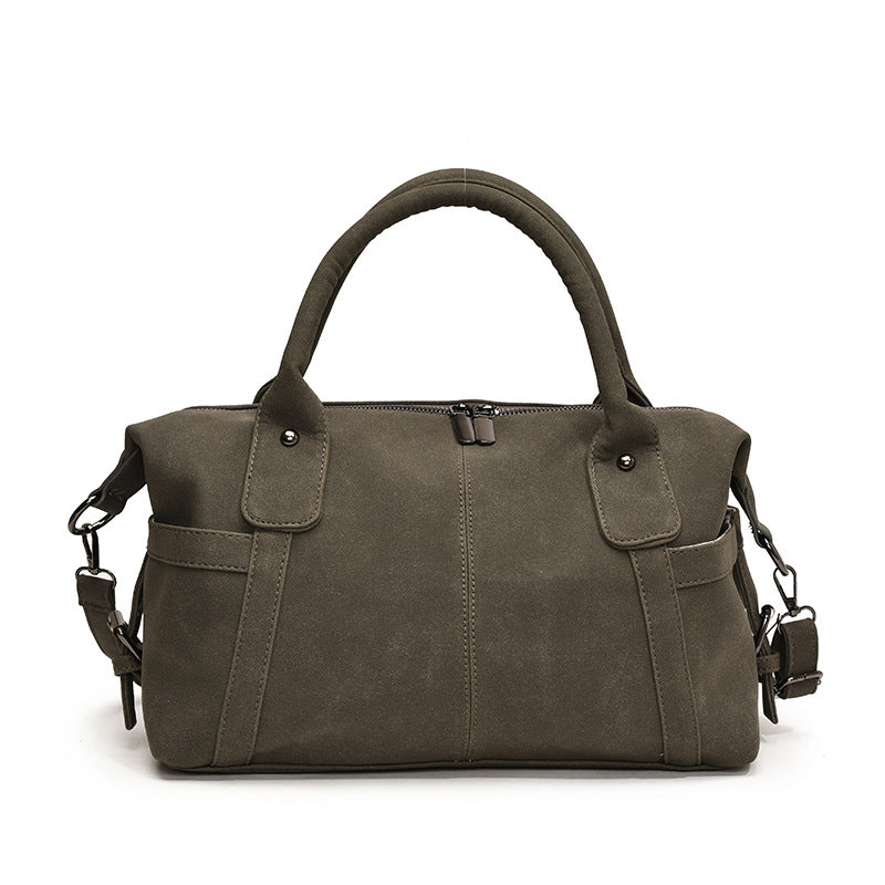 Women's Retro Winter Fashion Frosted Large Capacity Women's Messenger Bag