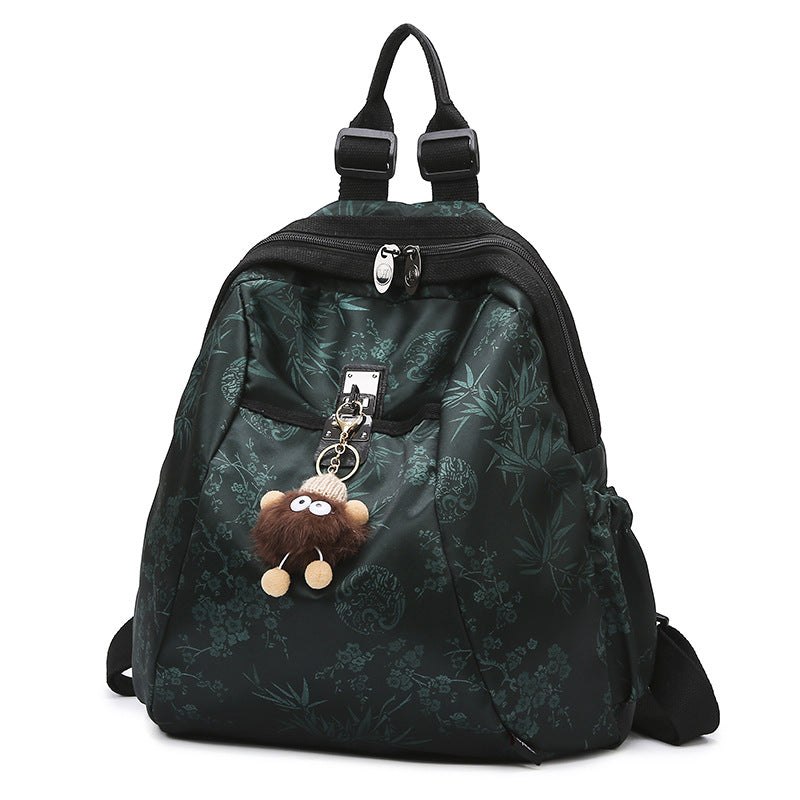 Women's Trendy Printed Commuter Oxford Cloth Large Capacity Women's Backpack