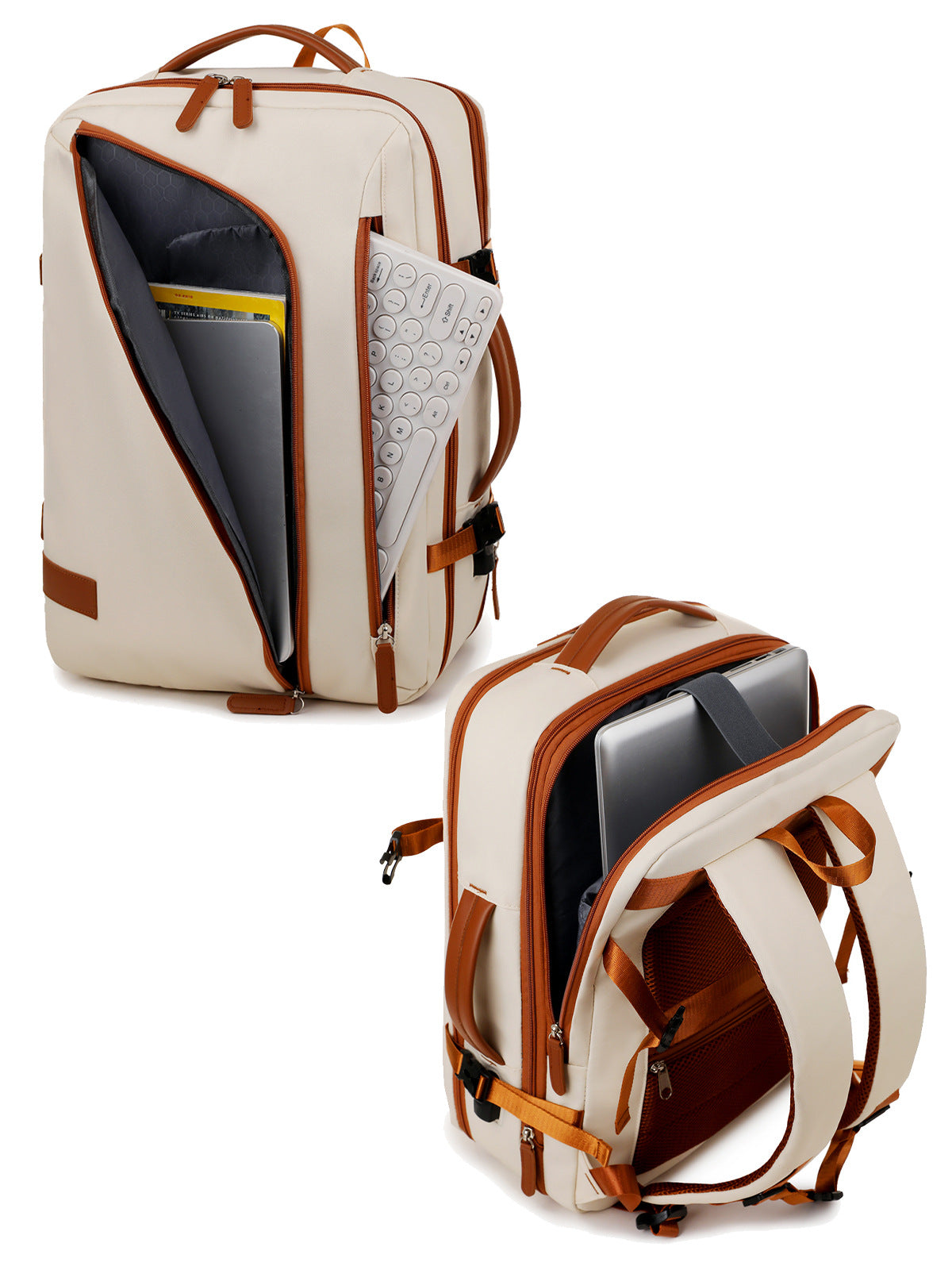 Durable Large Capacity Scalable Computer Fashion Business Backpack