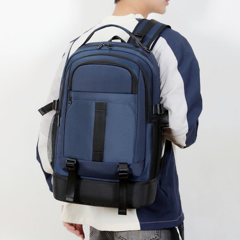 Men's Oxford Cloth Business Trip Commuter College Leisure Backpack
