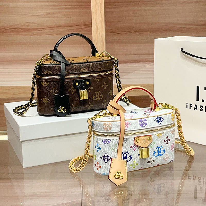 Women's Printed Box Light Luxury Textured Handbags