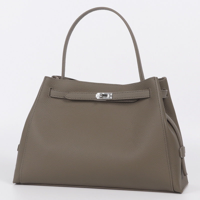 Women's Design Fashion High-grade Large Capacity Platinum Bucket Bags