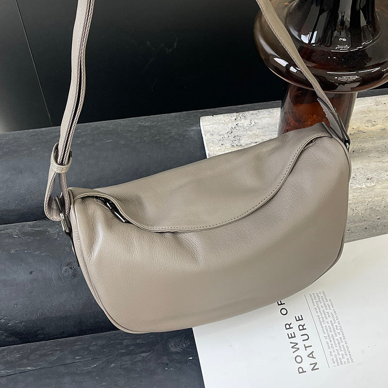 Lucky Genuine Leather First Layer Cowhide Women's Messenger Bag
