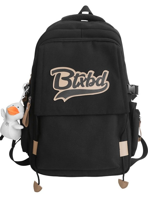 Women's Street Trend Junior's Contrast Color Campus Backpacks