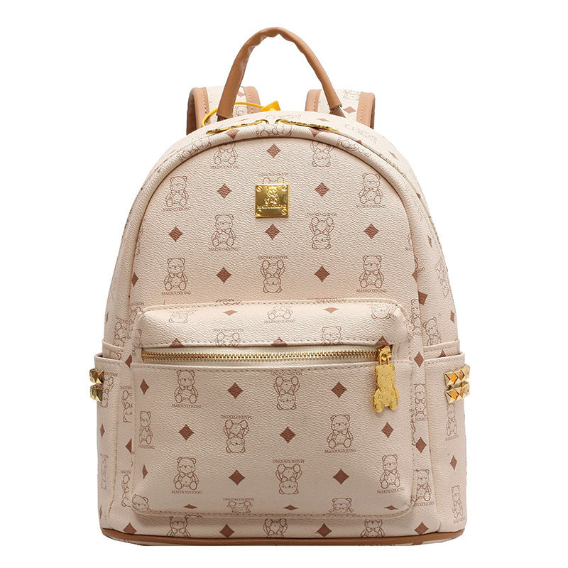 Birthday Gift Cute Bear Commuter Trendy Female Backpacks