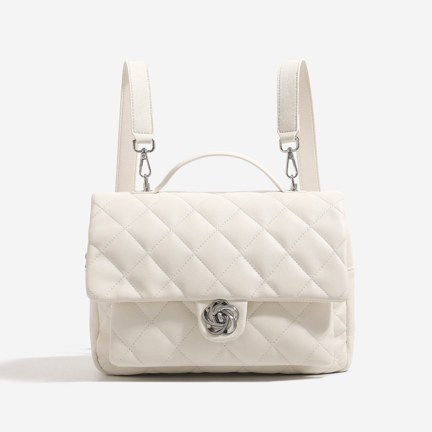 Women's High-grade Fashion Diamond Quilted Design Sense Leisure Backpacks