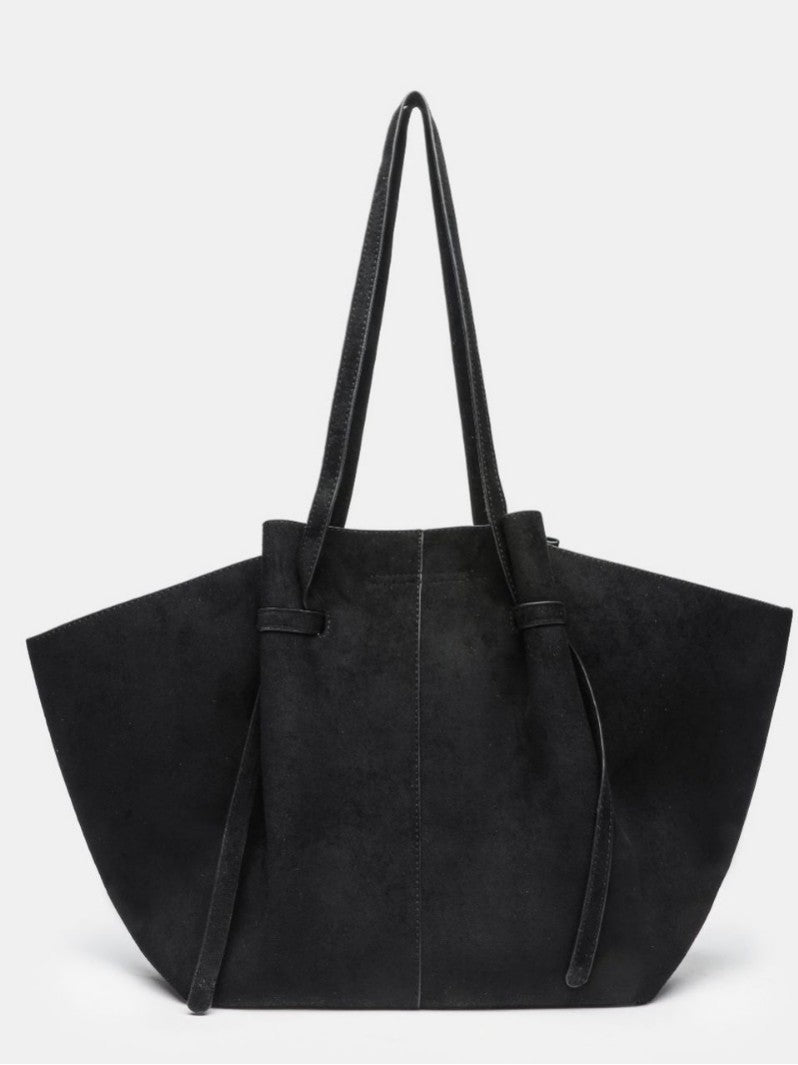 Retro Wings Style Suede Large Capacity Commuter Women's Shoulder Bag