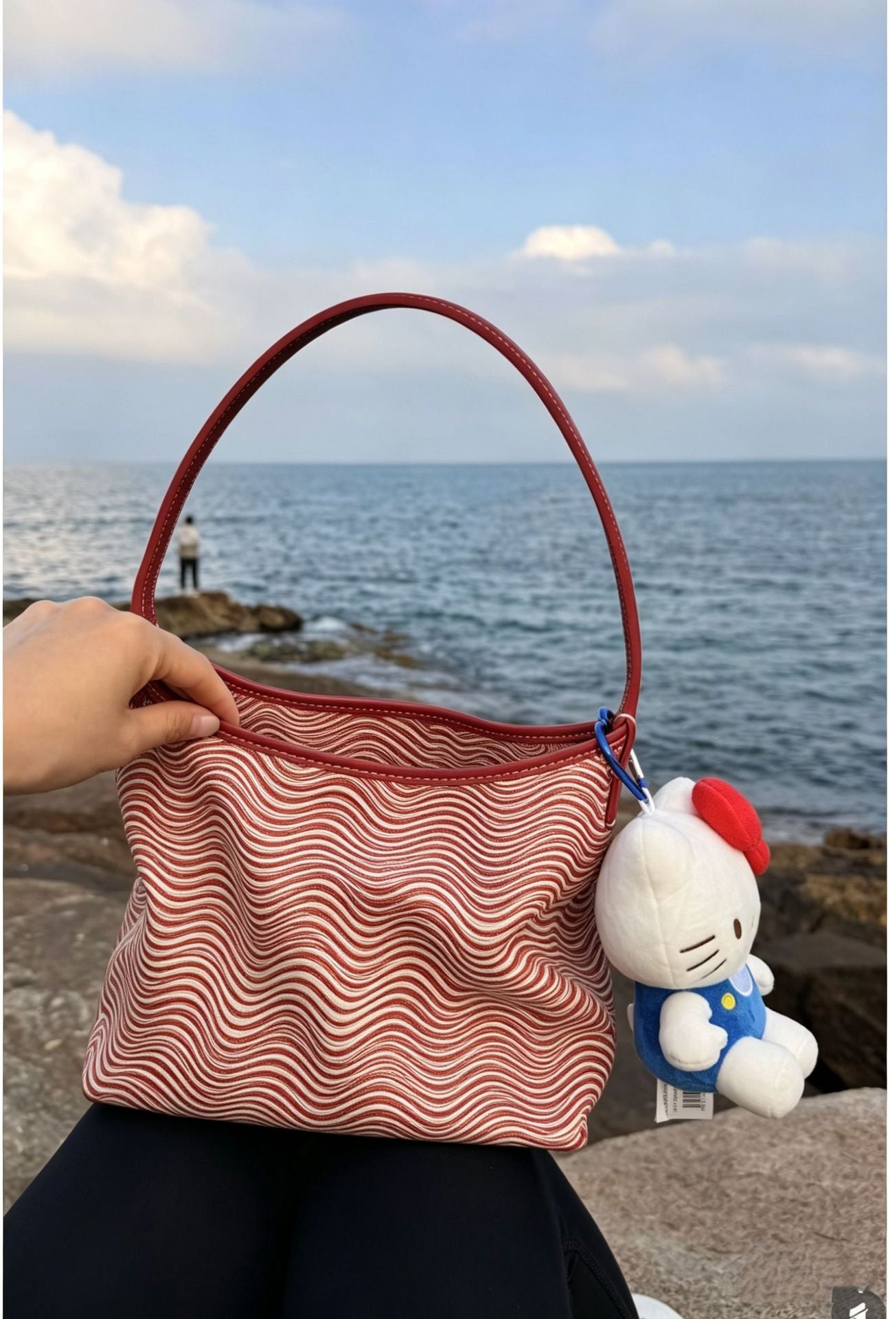 Presbyopic Full Printed Underarm Size Mother Women's Shoulder Bag