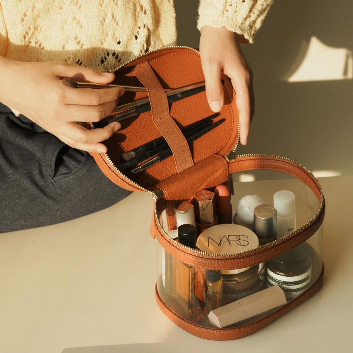 Transparent With Zipper Wash Portable Storage Bags