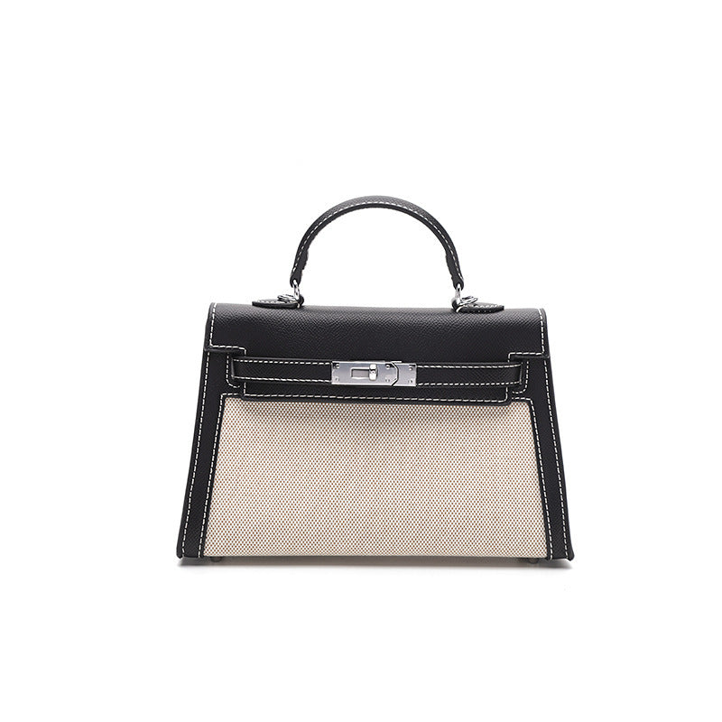 Women's Kelly Stitching Large Capacity Fashion Portable Bags