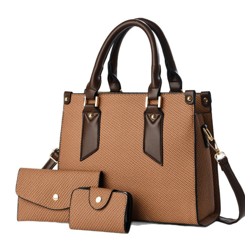 Classy Beautiful Women's Three-piece Big Fashion Women's Shoulder Bag
