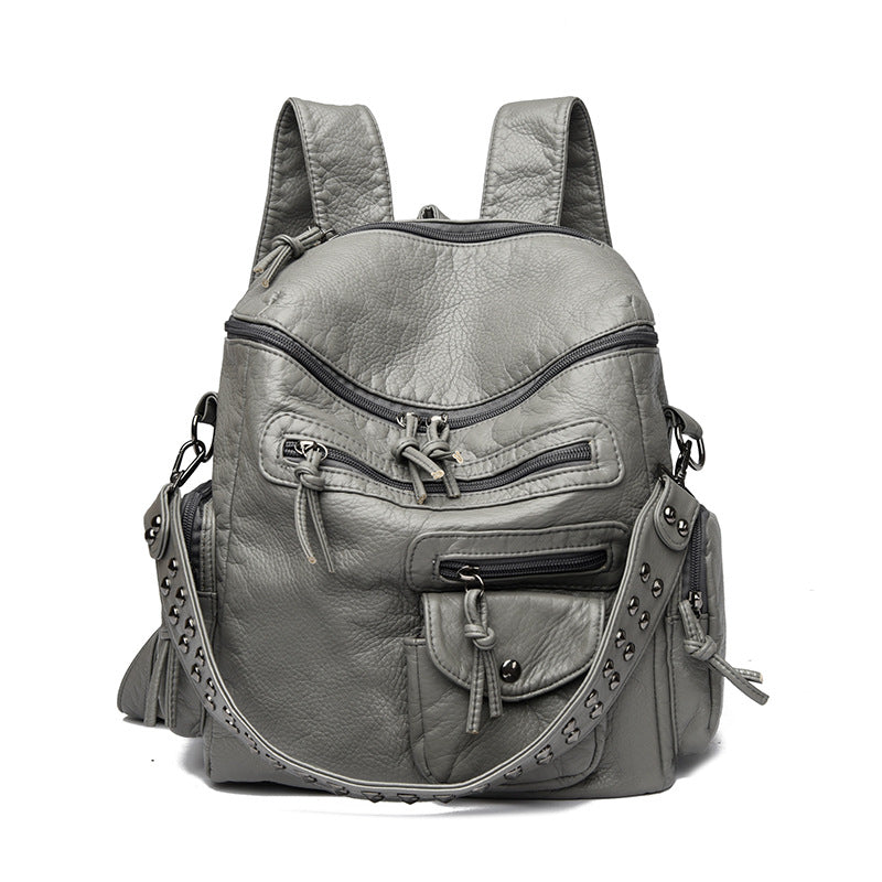 Female Trend Light Luxury Texture Western Style Leisure Backpack