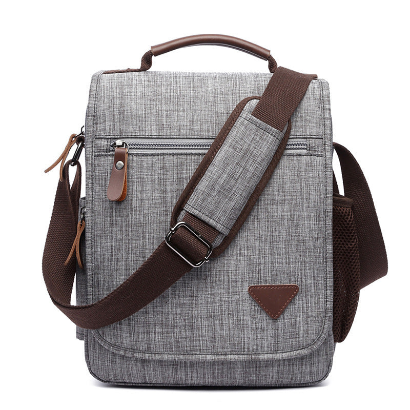 Men's Canvas Business Vintage Portable Waterproof Commuter Shoulder Bags