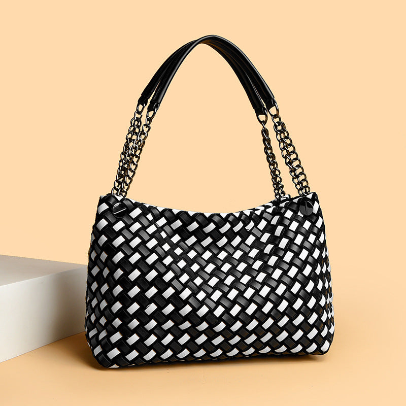 Women's Vintage Weave Leisure Underarm Basket Women's Shoulder Bag
