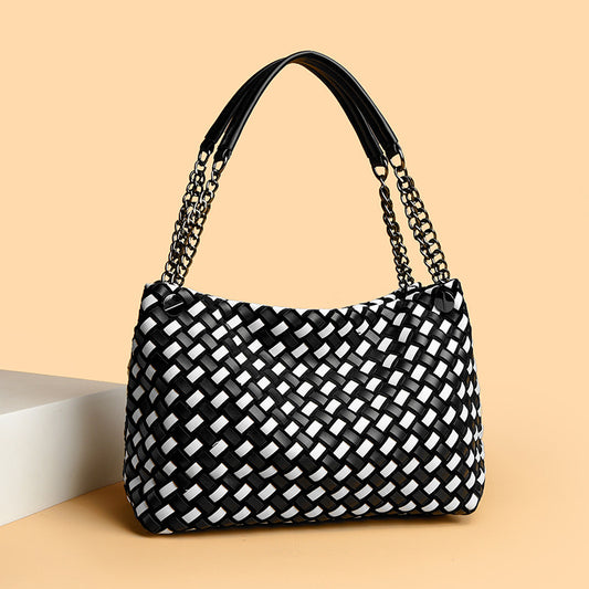 Women's Vintage Weave Leisure Underarm Basket Women's Shoulder Bag