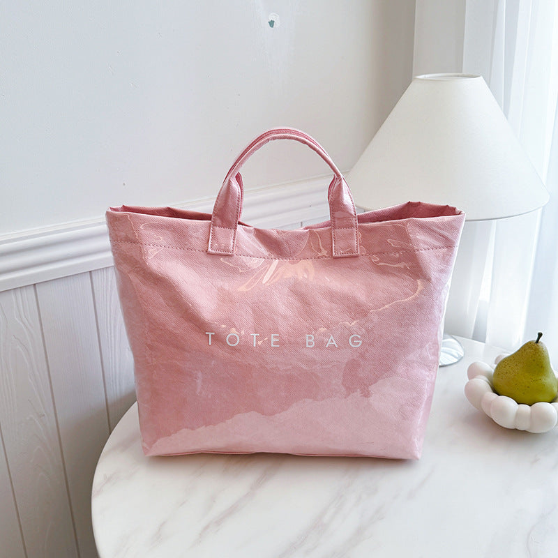 Women's Korean Style Large Capacity Totes Fashion Portable Tote Bag