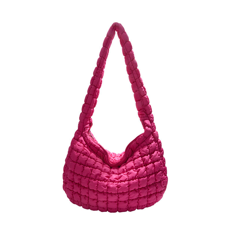 Korean Pleated Cloud Bubble Large Capacity Tote Bag