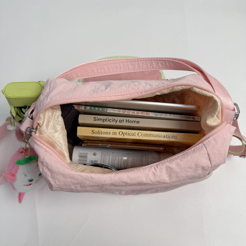 Women's Idle Style Fashion Crescent Dumpling Simple Solid Color Women's Shoulder Bag