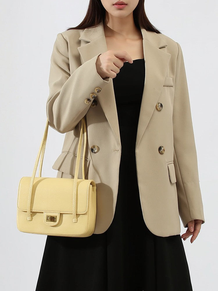 Women's Style One Exquisite Niche Underarm Baguette Small Square Bags