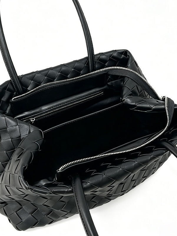 Women's Fashion High Sense Woven Simple Large Capacity Tote Bag